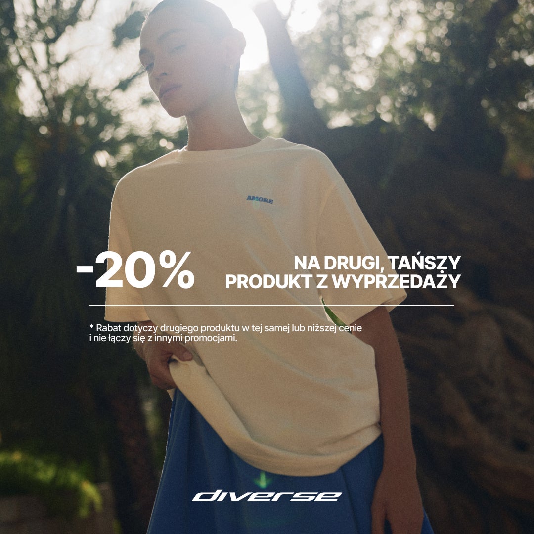 1+1 -20% -20% na 2'gą tańszą sztukę